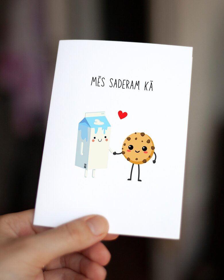 Šokolādes cepumi un piens.