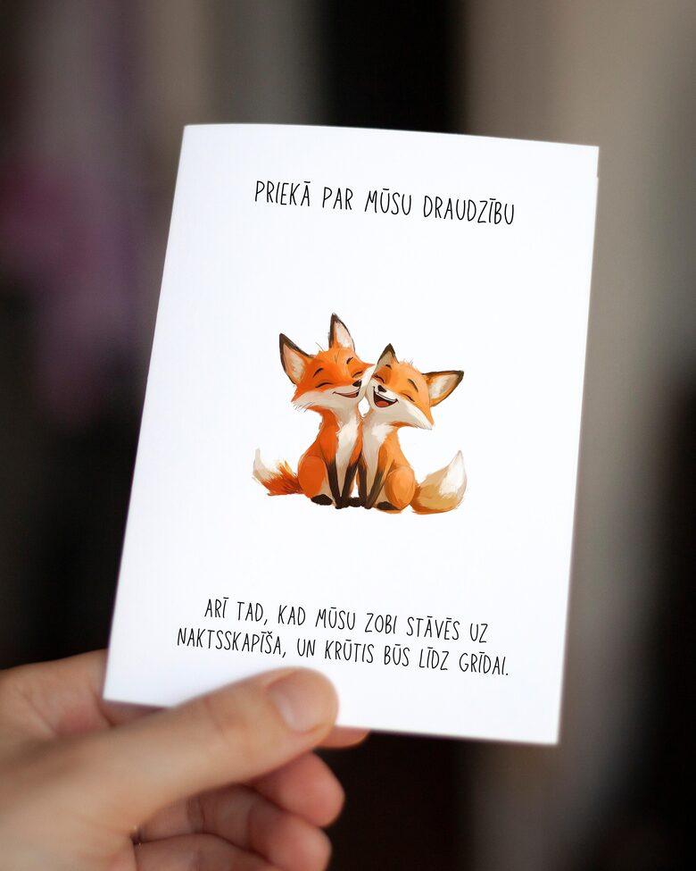 Priekā par draudzību.